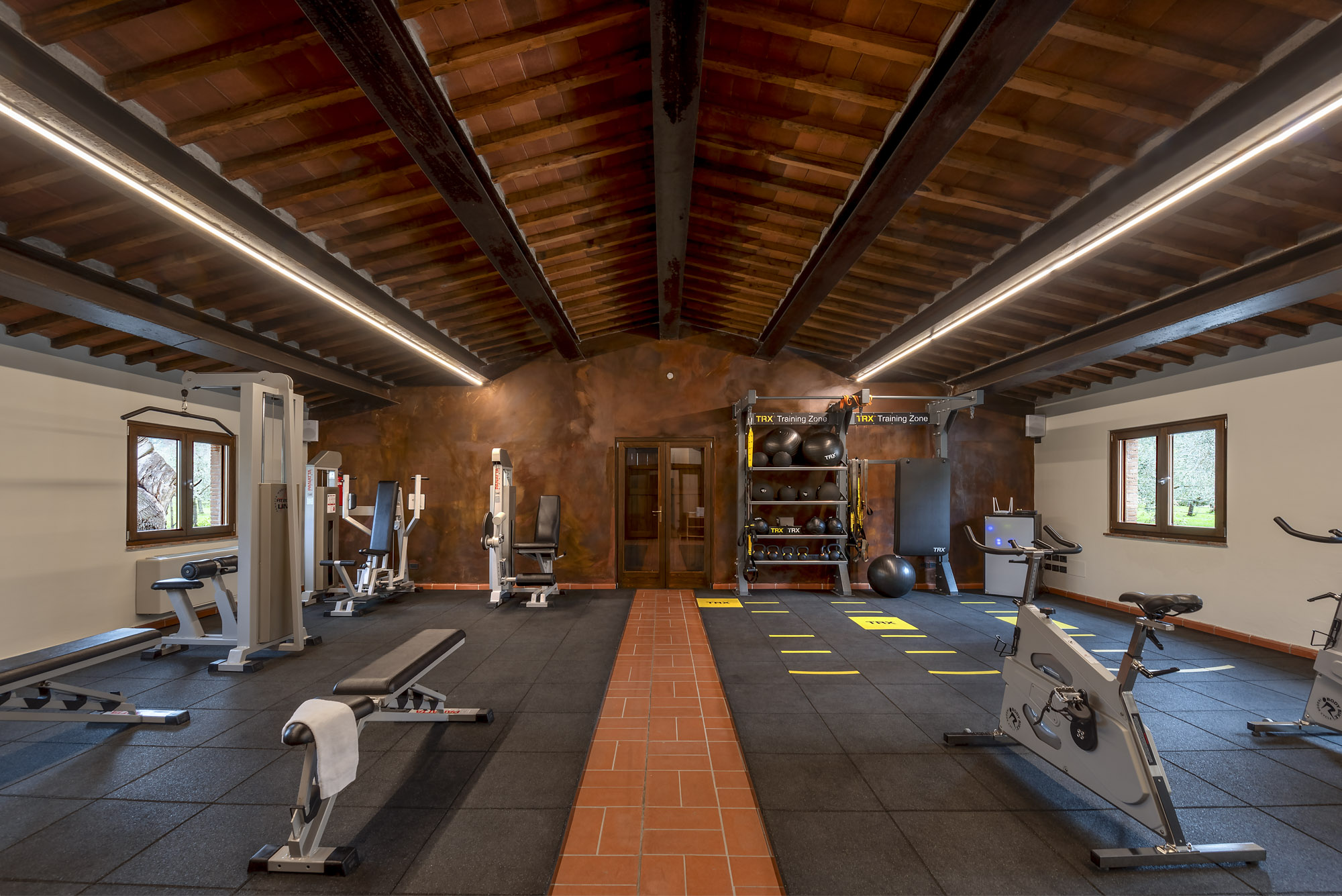 Centro fitness nella Tenuta Il Cicalino in Maremma