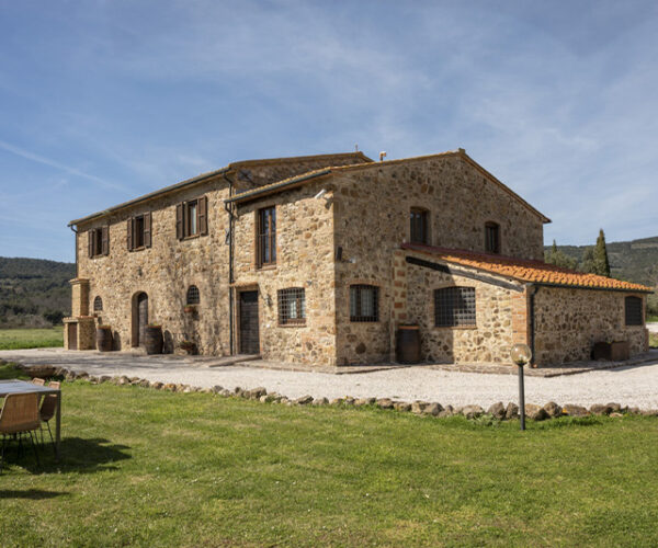 Vista panoramica del Podere Lame in Maremma Toscana